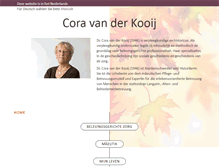 Tablet Screenshot of coravanderkooij.com